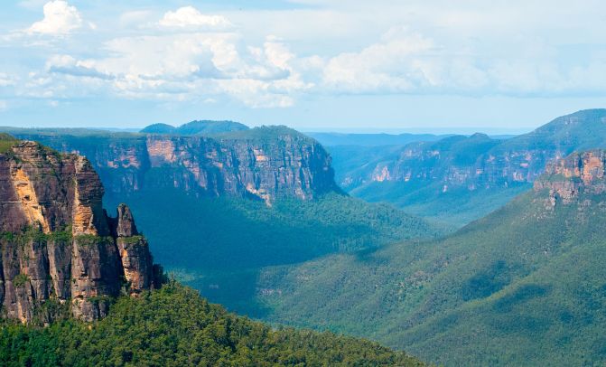 Blue Mountains location with mountain views